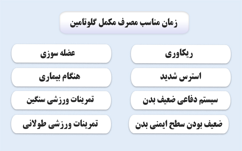 فواید مصرف گلوتامین